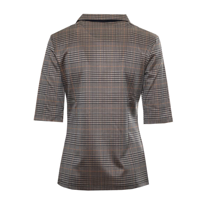 HARMONT & BLAINE  Polo, da donna, manica a tre quarti, fantasia, multicolore, con logo Made in Italia