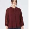 Elegante Blusa a Maniche Lunghe in Chiffon con Fiocco al Collo e Abbottonatura Frontale - Raffinatezza per l'Ufficio e le Occasioni Speciali
