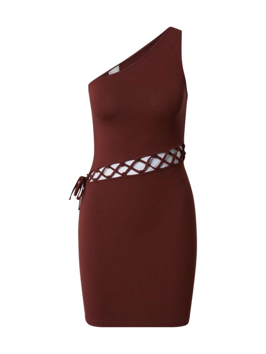 Mini Abito Monospalla 'Alessia' con Dettaglio Cut-Out e Allacciatura Laterale - Eleganza Asimmetrica e di Tendenza