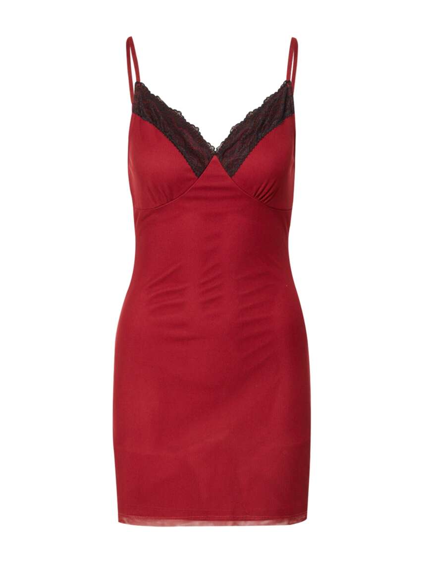 Mini Abito Sensuale con Dettagli in Pizzo Nero - Eleganza e Fascino per la Sera - About You Per Kayla Shyx