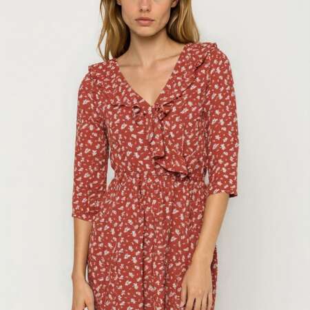 Abito Donna Corto a Fiori con Volant – Romantico e Versatile per Ogni Giorno marchio about you