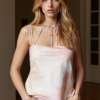 Leni Klum x ABOUT YOU - Top 'Mira' Smanicato con Scollo Dritto e Stampa Astratta - Eleganza Casual per la Primavera/Estate