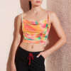 VIERVIER Top 'Charleen' da Donna con Stampa Tie-Dye