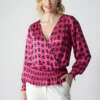 Blusa da Donna a Portafoglio con Stampa Floreale e Maniche Lunghe -Dorothy Perkins