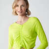 Top Sportivo da Donna con Scollo a V, Tom Tailor Denim, Maniche Lunghe e Coulisse Regolabile