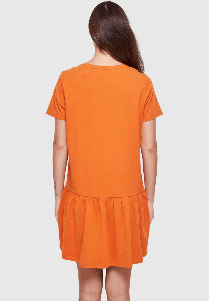 Abito Corto Estivo da Donna a T-Shirt con Volant sull'Orlo - Urban Classic